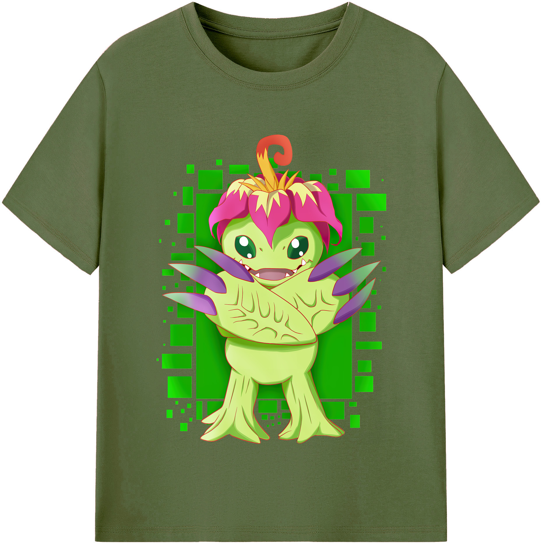 （画像用） Digimon デジタルモンスター/デジモン 綿100％半袖Tシャツ（フロントプリント）
